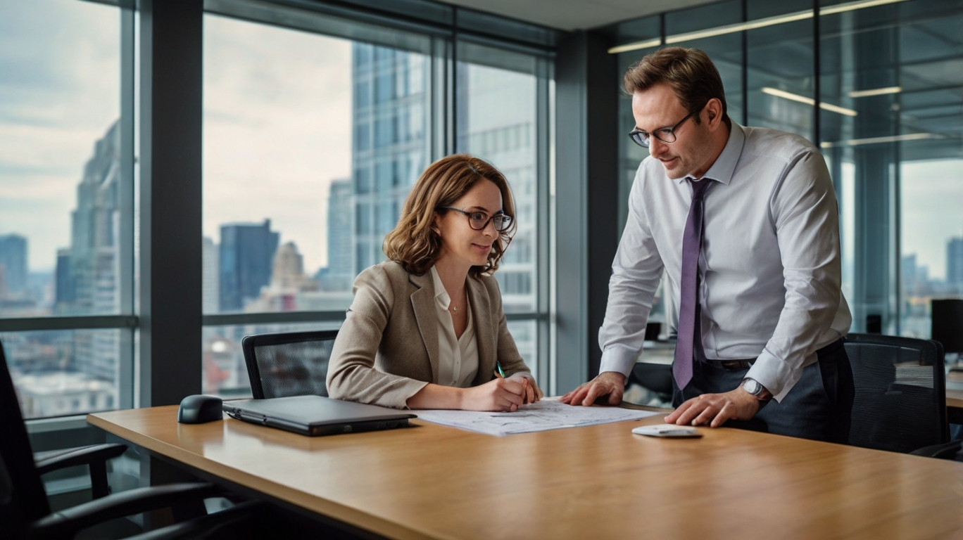 Consultation avec un client